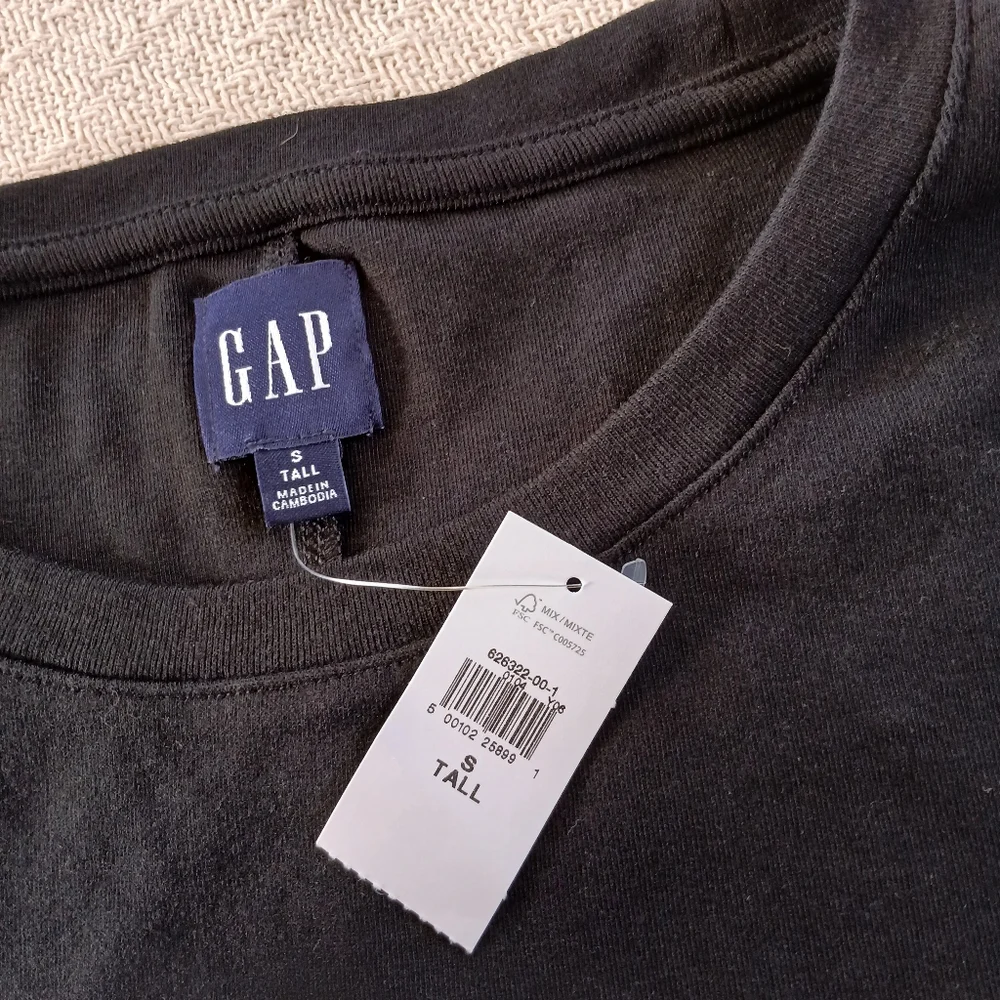 gap ♡ elbow sleeve black dress - Picture 3 of 8